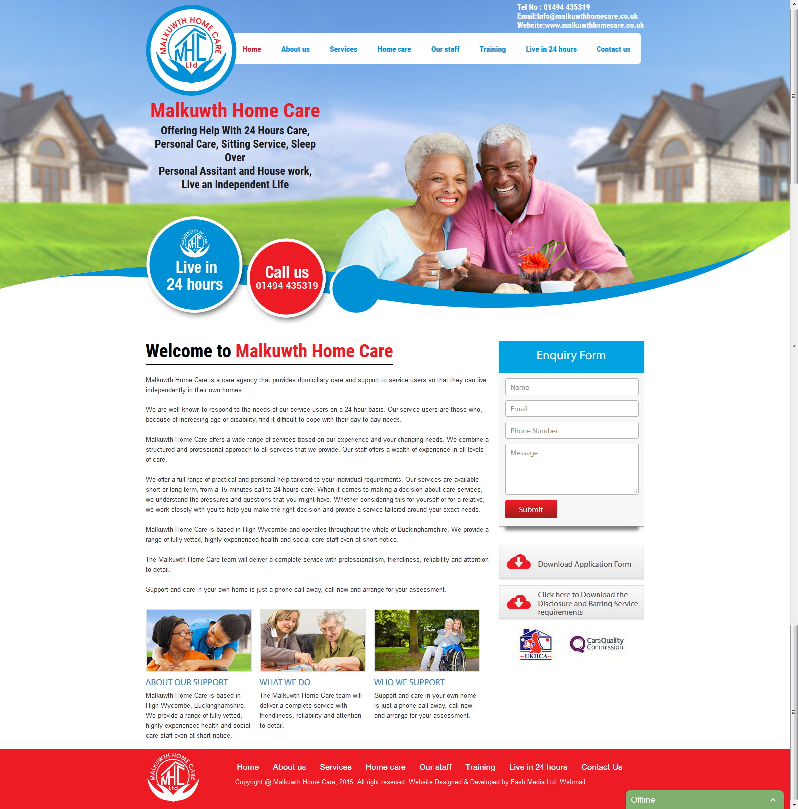 Website Design For Home Care Portfolio, Home Care Agency London, Care